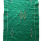 Handwoven Moroccan rug - Green