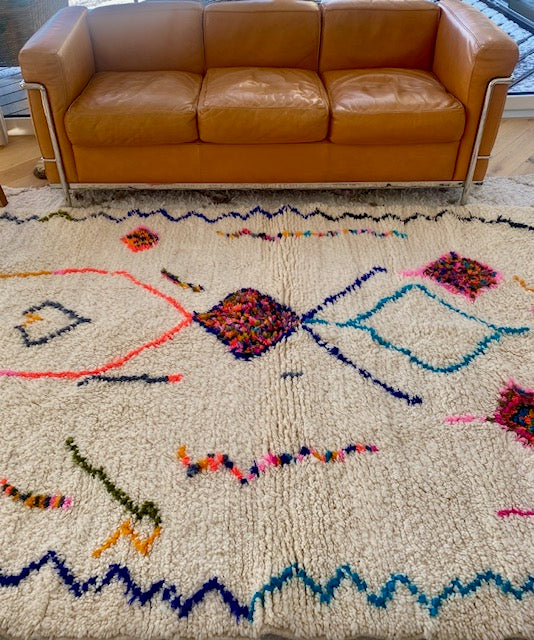 Large Moroccan handwoven Azilal rug