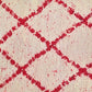 Rug detail red // cream