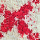 Rug detail red // cream